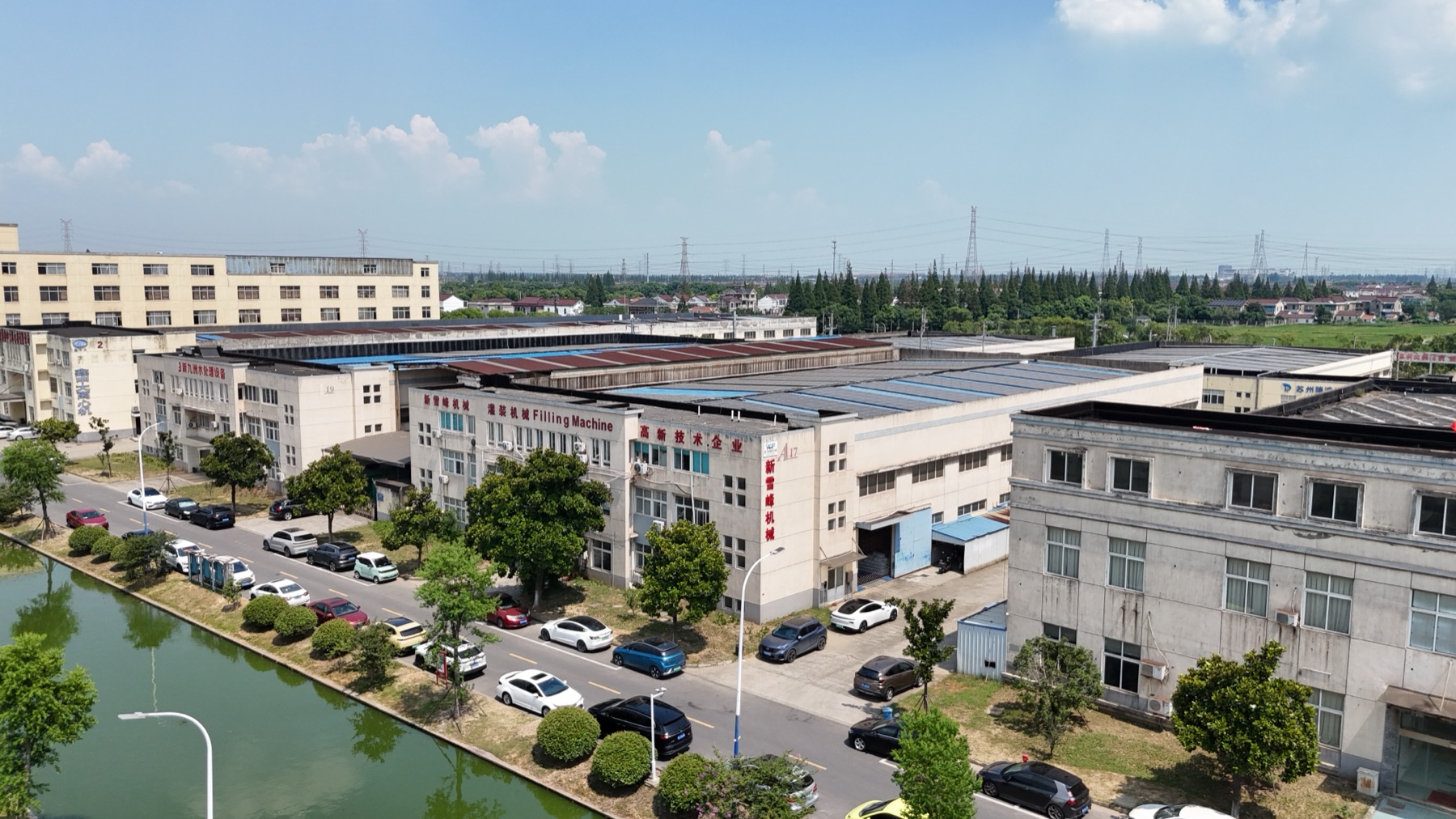 2012 Manufacturing Expansion Aerial view of Sokos filling machine factory and production scale