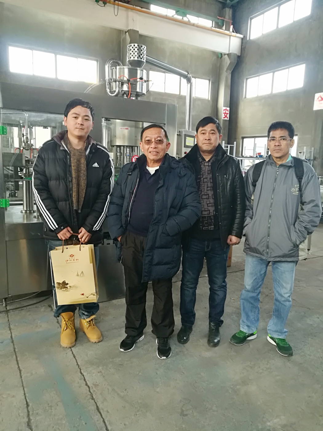 2018 Overseas Project Delivery Overseas customer acceptance visit for Sokos beverage filling machinery